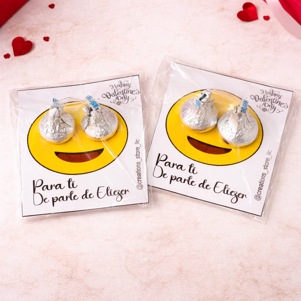 Sweet Smile Valentine Favor – Personalized Chocolate Treat